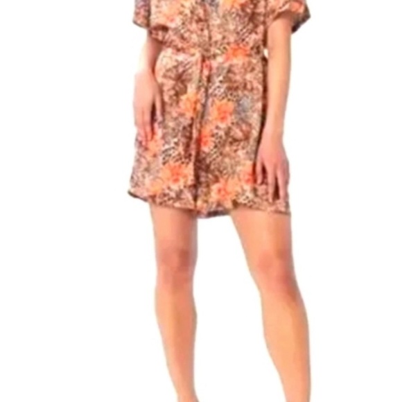 NWT Lita by Ciara Brown and Orange Belted Romper M - Picture 9 of 10